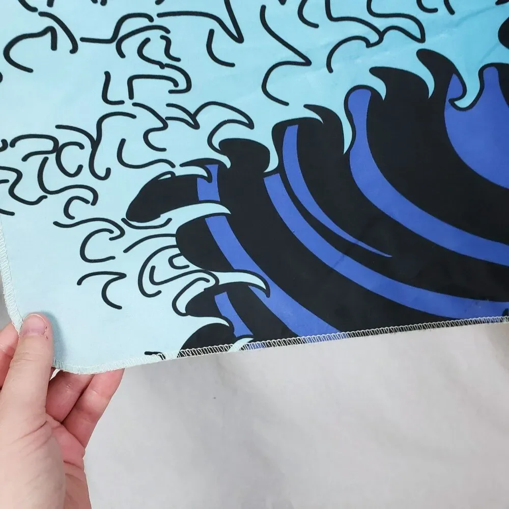 Japanese Ukiyo-e Whale Wall Tapestry 60
